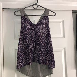 Converse Brand Purple Flowy Top